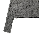 Sewa snowflake loose fit crop knit