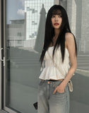 Enjou Ribbon Silver Necklace