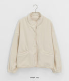 Dond Button Collar Fleece Jumper Jacket