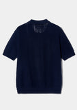 24SS★BUTTER CREAM KNIT HALF SHIRTS