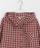 Hakaru Check Hood Strap Shirt
