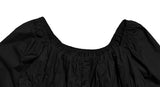 Brett Off-Shoulder Square Neck Shirring Blouse