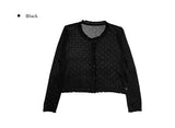 Juju Flower Punching See-Through Cardigan