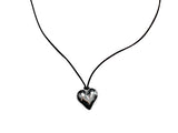 Bold Big Heart Drop Necklace