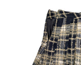 Alice Wool Check Pleated Skirt