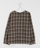 Endini Round Check Blouse