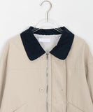 Henda Color Matching Collar Jacket