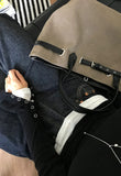 (NON-FADE) LABEL POINT ROLL-UP DENIM