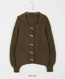 Dunve Sailor Collar Duffel Knit Cardigan