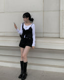Ladle Wrap Mini Skirt Pants