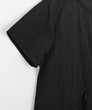 Hirot Short Sleeve Nylon Pocket Long One Piece