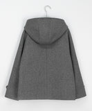 Zentiki Hood Quilted Short Coat Jacket