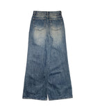 Nerf Mid Blue Brush Washing Denim Wide Pants