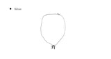 Enjou Ribbon Silver Necklace
