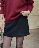 Sade Suede A-Line Mini Skirt