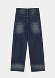 24SS★DART BRUSH WIDE DENIM PANTS
