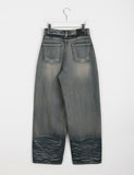 Hitsumi washing wide denim pants