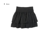 Dot Tiered Mini Skirt