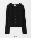 Hellami snap button cropped hoodie