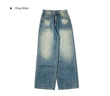 Aker Hood Washing Wide Denim Pants