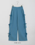 Gels ribbon banding wide pants
