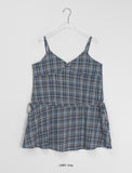 Hartin Check Layered Sleeveless One Piece