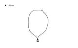 Hate Leather Silver Pendant Necklace