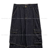 Abe Raw Stitch Cargo Denim Pants