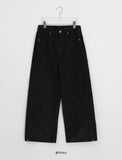 Velvis Pintuck Rivet Corduroy Wide Pants