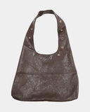 Sheet Eyelet Leather Shoulder Bag