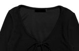 Puki Ribbon Bolero Cardigan