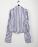 Afton Geek Chic Twisted Ribbon Stripe Shirt