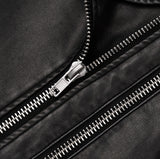 Ale Vintage Washed Crop Rider Jacket