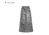 Boarding Grey Wide Denim Pants