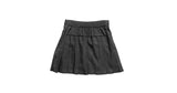 Catty strap pleats mini skirt