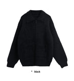MOHAIR POCKET ZIP-UP