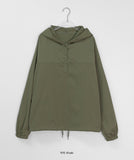 Yobibu Hood Anorak Over Sweatshirt