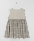 Gontz Layered Check Sleeveless Blouse One Piece