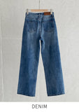 Mobel Cotton Wide Denim Pants