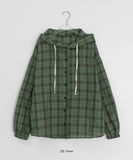Henma Check Hood Long Sleeve Shirt