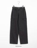 Harob brushed cargo denim pants