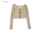 Grip Flower Cardigan Sleeveless Set