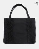 Yuan Frill Square Big Shoulder Bag