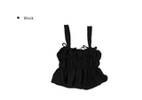 Fearin Shirring Sleeveless Ribbon Blouse