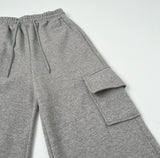 4-color Pocket Cargo Long Wide Banding Training Pants
