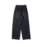 Feather Black Blue Wide Denim Pants