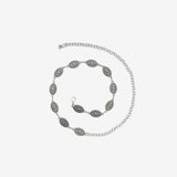 Abyss Silver Chain Belt