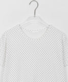 Hatsumi dot frill short sleeve tee