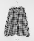Gakoi Brushed Check Hood Over Shirt