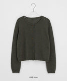 Woolide Round Knit Long Sleeve Cardigan